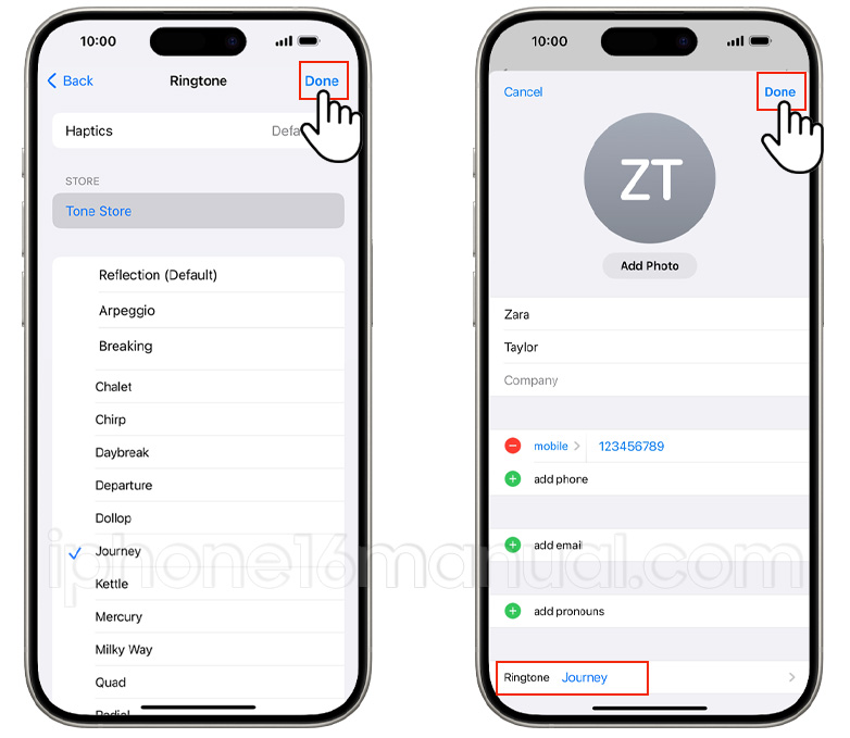 How to Assign Ringtone to Specific Contact on iPhone