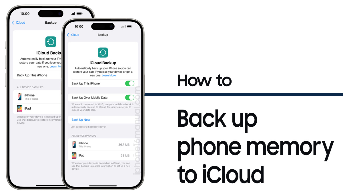 How to Back Up iPhone to iCloud