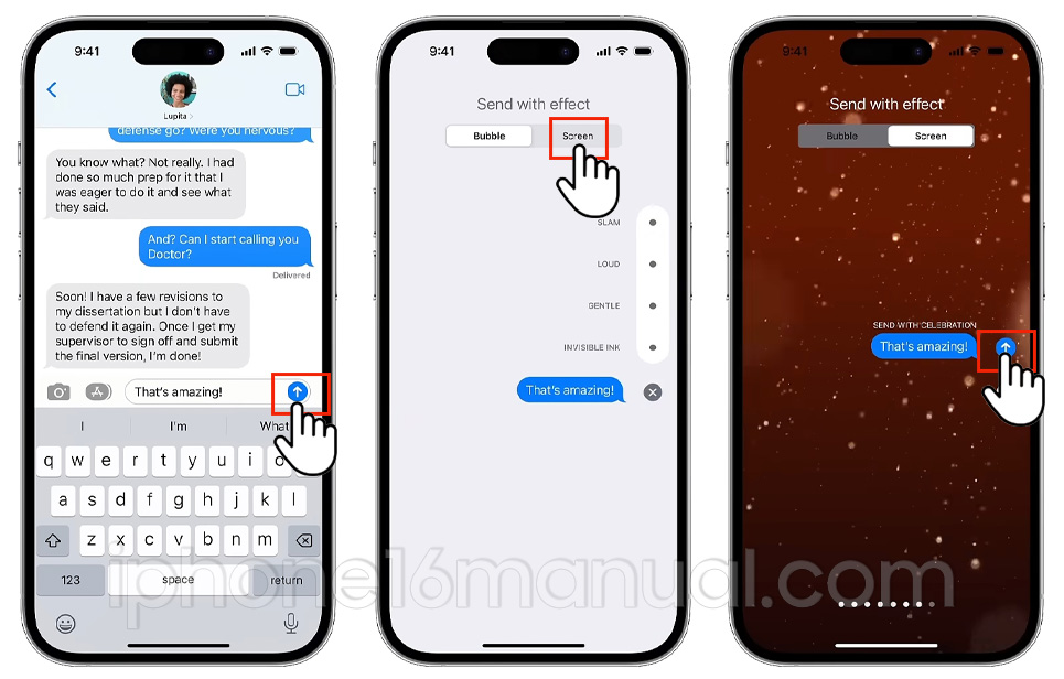 How to Use Effects in Messages on iPhone Easily