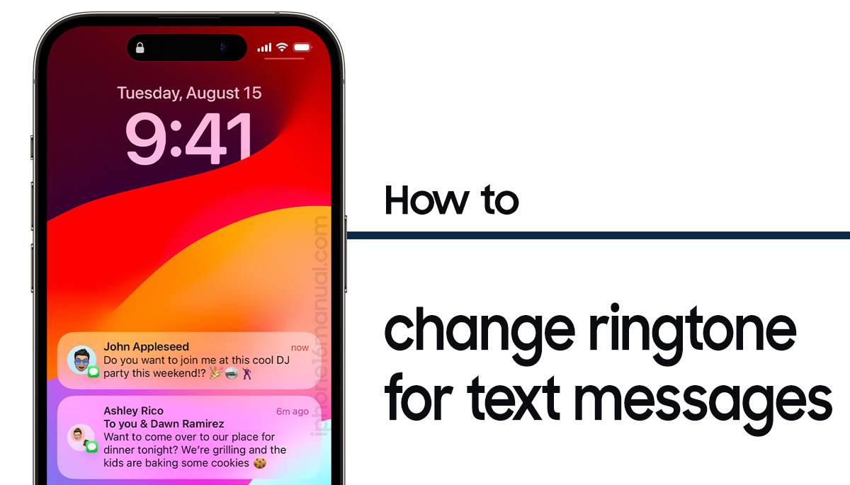 change message ringtones on iphone 16