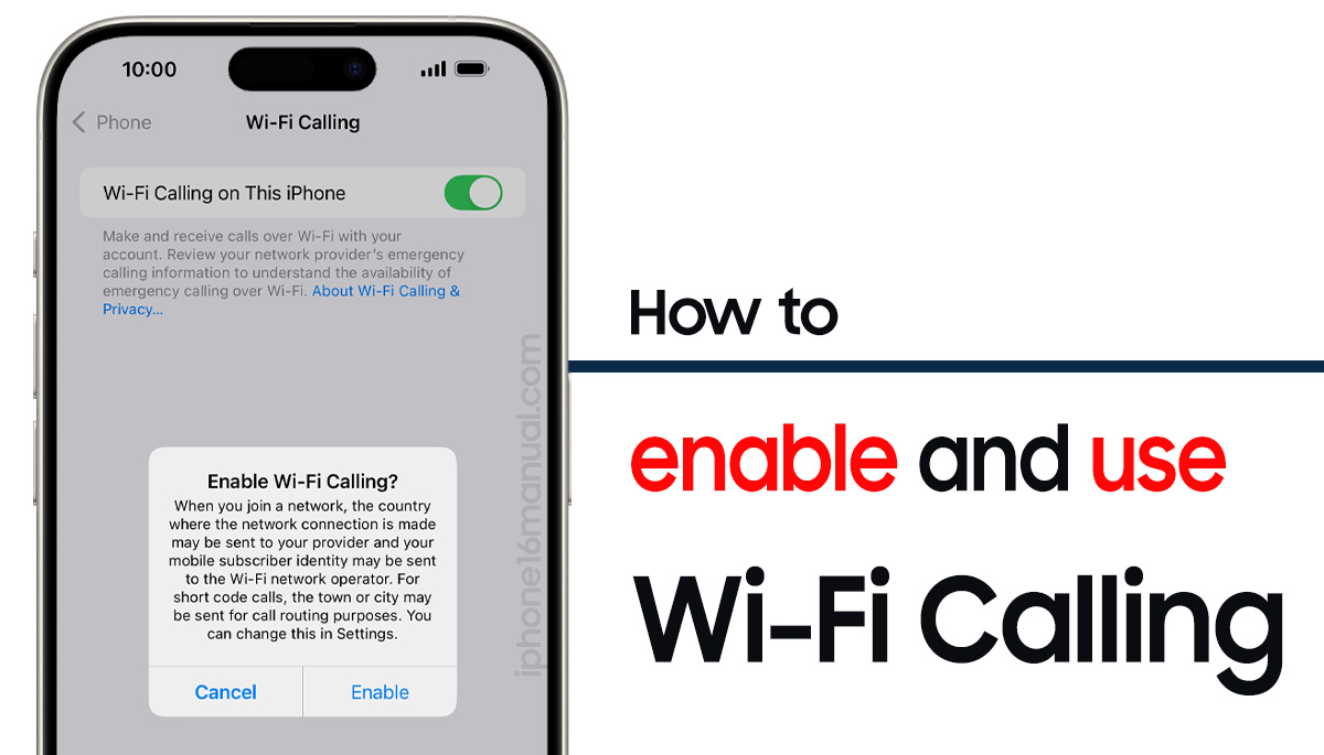 How to Enable Wi-Fi Calling on iPhone