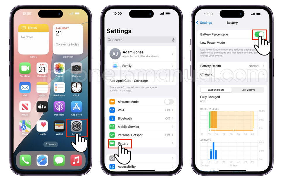 How to Show Battery Percentage on iPhone Series Easily