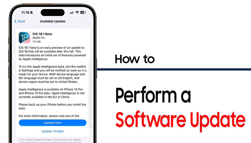 How to Perform a Software Update on your iPhone 