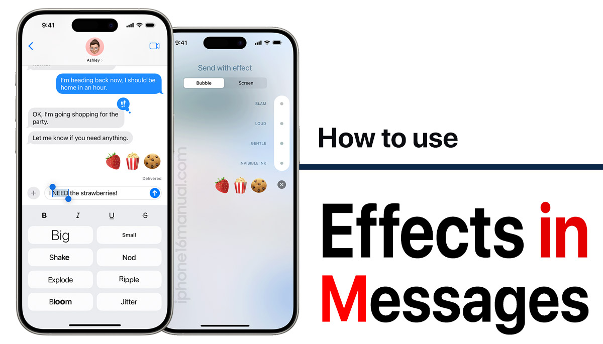 How to Use Effects in Messages on iPhone Easily